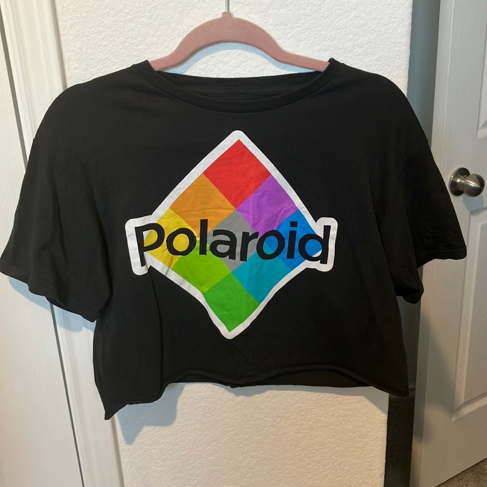 Super Cute Polaroid cropped T-shirt